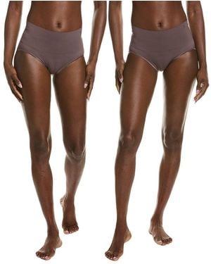 Yummie 2Pk Seamless Brief - Brown