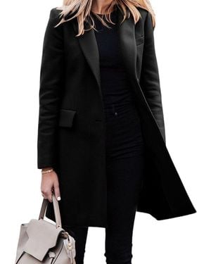 RVHSWDS Long Trench Coat - Black