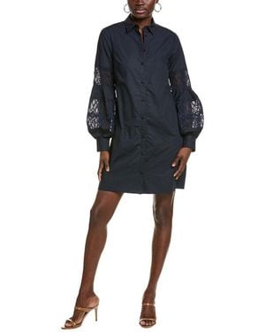 Lela Rose Shirt Dress - Blue
