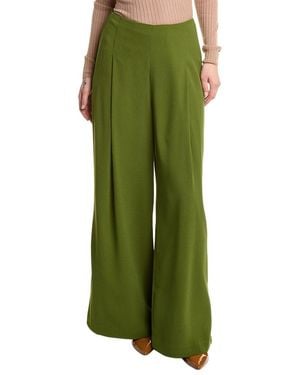 Alexia Admor Elia Pleated Wide Leg Pant - Green