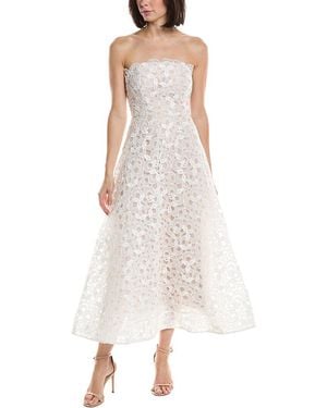 MILLY Petunia Midi Dress - White