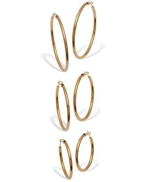 Palmbeach Jewelry Plated Stainless Steel Earring - Metallic