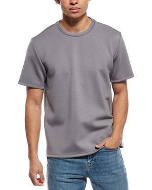 Tahari Interlock Scuba T-Shirt - Grey