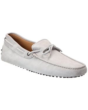 Tod's Suede Driver - White