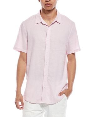 Onia Standard Linen-Blend Shirt - White