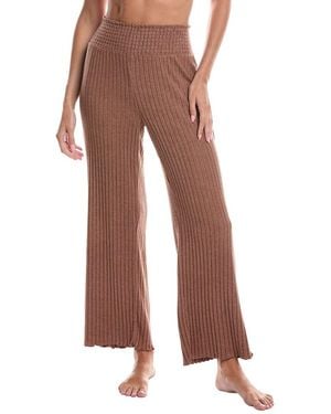 Z Supply Dawn Smocked Rib Pant - Brown