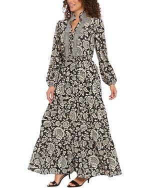 London Times Maxi Dress - White