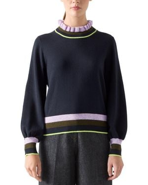 LK Bennett Alina Wool-Blend Jumper - Blue