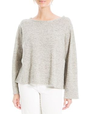 Max Studio Rib Knit Top - White