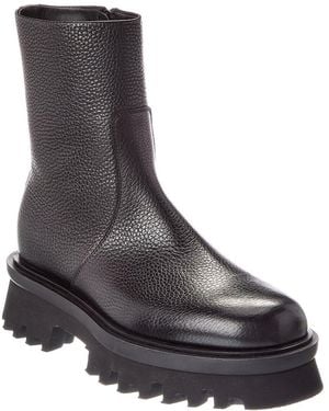 Ferragamo Klem Leather Boot - Black