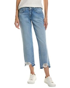 L'Agence Blaine Low-Rise Crop Stovepipe Pant - Blue