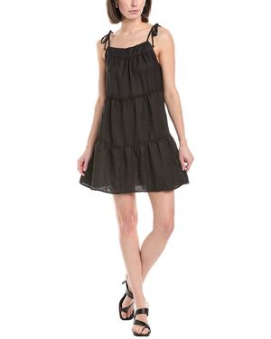 Harper Tiered Mini Dress - Black