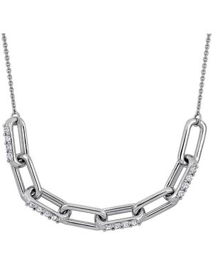 Rina Limor 1.44 Ct. Tw. Lab-Grown Sapphire Necklace - Metallic