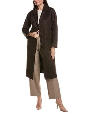 NVLT Longline Shawl Coat - Black