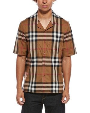 Burberry Check Shirt - Brown