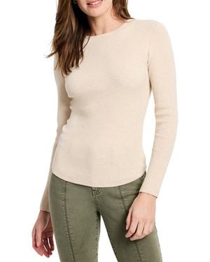 NIC+ZOE Ribbed Jumper T-Shirt - Natural