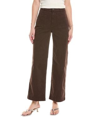 Madewell The Emmett Dark Carob Wide Leg Pant - Brown