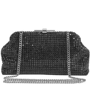 Reiss Adaline Crystal Clutch Bag - Black