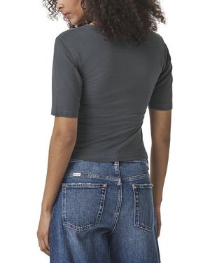Splendid Yasmina Ruched T-Shirt - Black