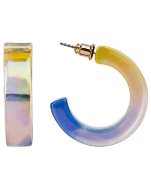 Saachi Ombre Shimmer Hoop Earrings - Blue