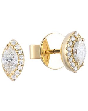 Gregg Ruth 18K 0.44 Ct. Tw. Diamond Earring - Metallic