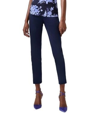 Carolina Herrera Slim Straight Leg Pant - Blue