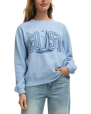 Z Supply Coast Boyfriend Sweatshirt - Blue
