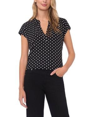 Vince Camuto V-Neck Blouse - Black