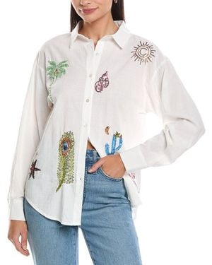 ANNA KAY Ninie Print Shirt - White