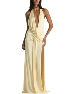 LEBRIN ATELIER Solid Maxi Dress - Metallic