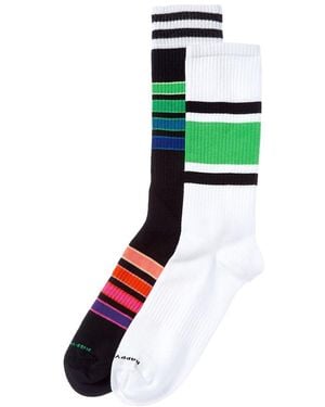 Happy Socks Stripe Trainer Socks Gift Set - Green