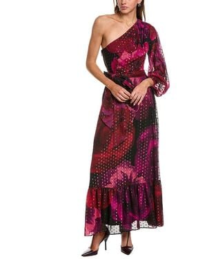 Taylor One-Shoulder Gown - Red