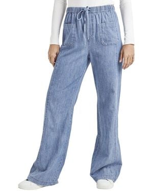 Splendid Bradley Linen-Blend Pant - Blue