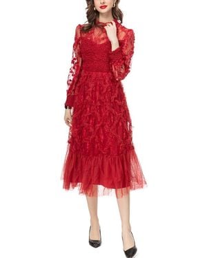 Lanelle Midi Dress - Red