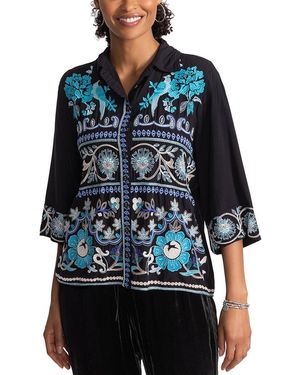Johnny Was Kikio Shirt - Blue