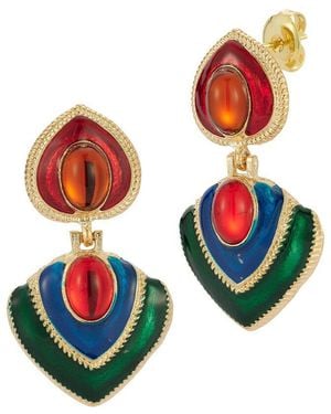 Sphera Milano Plated Cz Earrings - Multicolour