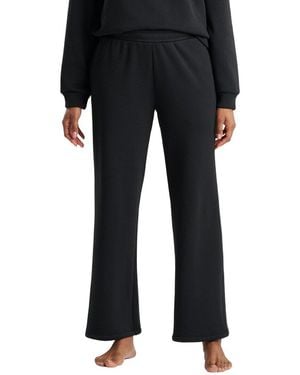 Natori Edit Nova Cozy Brushed Knit Everywhere Straight Leg Pant - Black