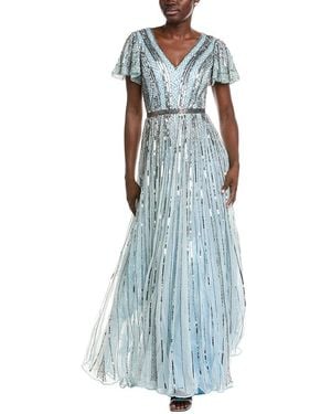 Issue New York Embellished Gown - Blue