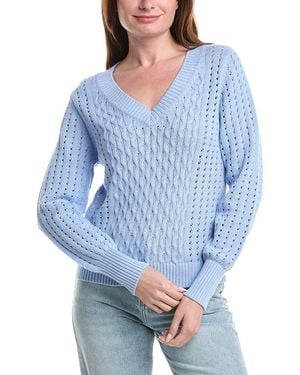 Isla Eva Cable Knit Jumper - Blue