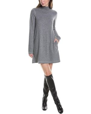 Michael Stars Olivia Sparkle Mock Neck Sweaterdress - Gray