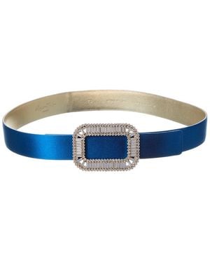 Roger Vivier Satin Belt - Blue