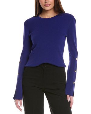St. John Fine Gauge Knit Jumper - Blue