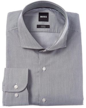BOSS Max Sharp Fit Dress Shirt - Grey