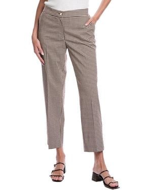Jones New York Fly Front Straight Ankle Pant - Grey