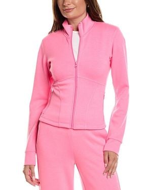 Vintage Havana Cloud Fleece Slim Fit Jacket - Pink