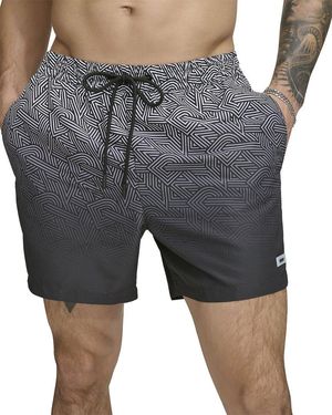 DKNY Modern Euro Swim Trunk - Grey