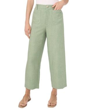 Vince Camuto Cropped Front Pocket Pant - Green