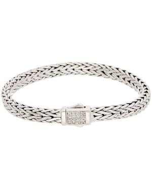 Phillip Gavriel Sapphire Woven Bracelet - White