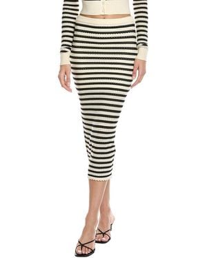 Amanda Uprichard Seine Midi Skirt - Black