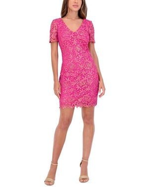 Kensie Embellished Mini Dress - Pink